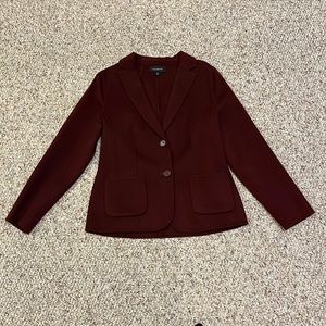 Talbots burgundy wool blazer